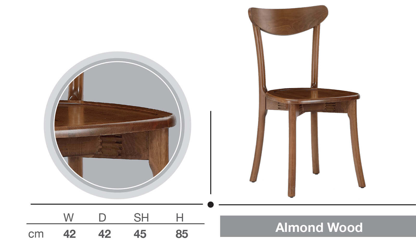 ALMOND WOOD SANDALYE 