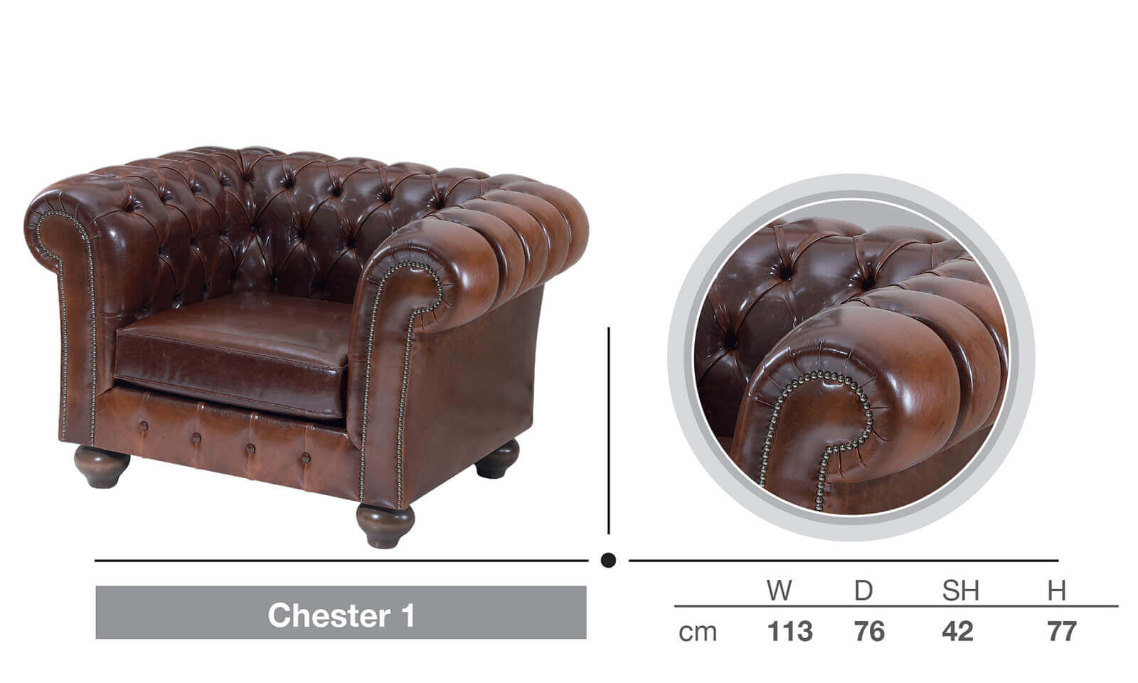 CHESTER  TEKLİ KOLTUK 