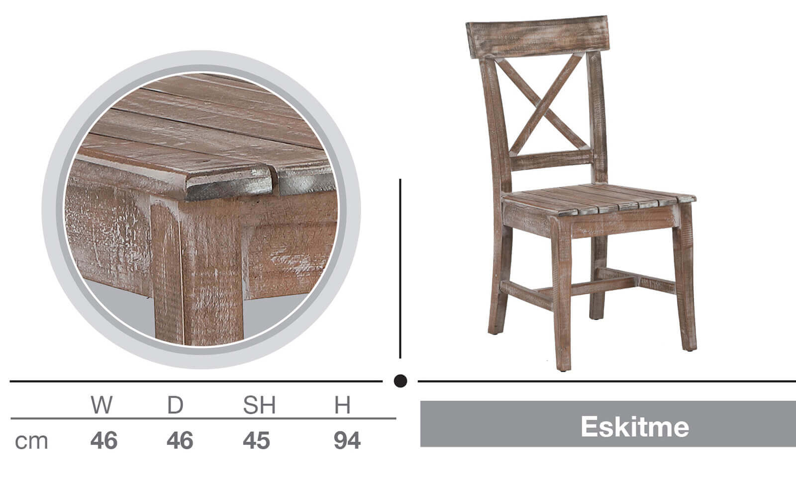 ESKİTME SANDALYE 