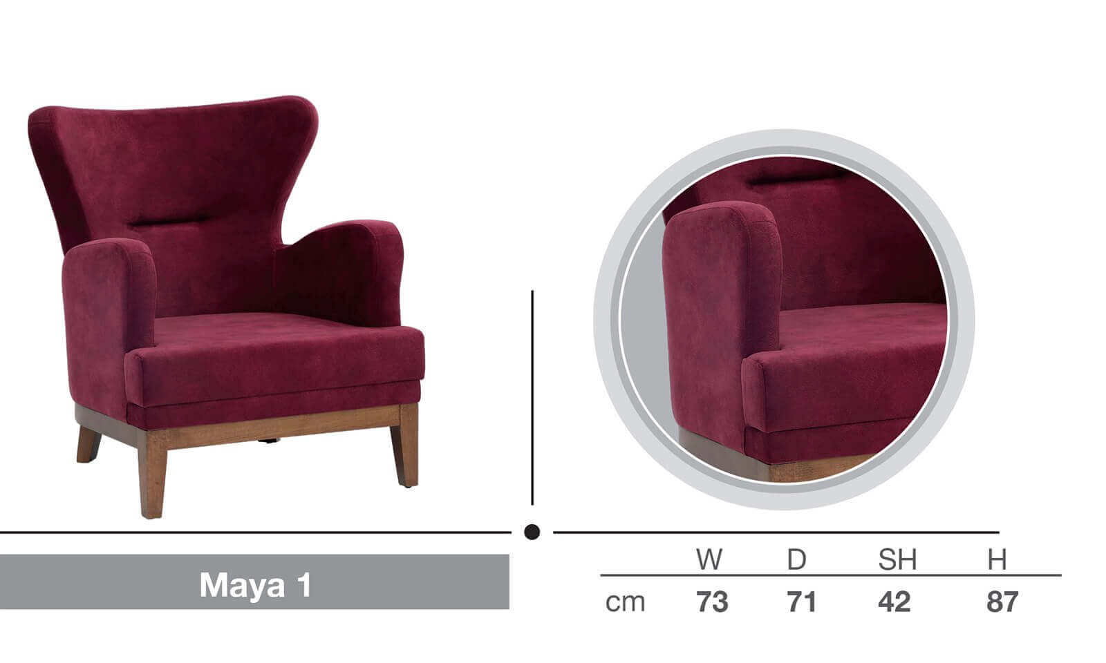MAYA  TEKLİ KOLTUK 