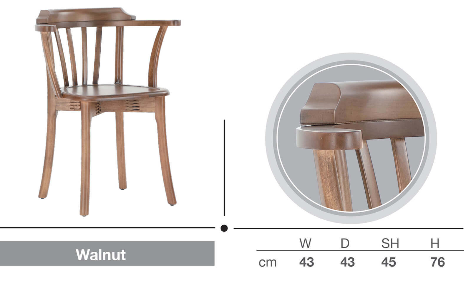 WALNUT SANDALYE 